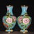 Chinese Pair of Vintage Chinese Cloisonné Peony & Phoenix Vases - 38cm Tall For Sale - Image 3 of 9