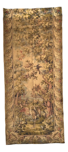 Vintage French Aubusson Style Jacquard Tapestry, 1940s