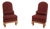 Pair Gold Giltwood Ornate Carved Frame Bergere Chairs For Sale