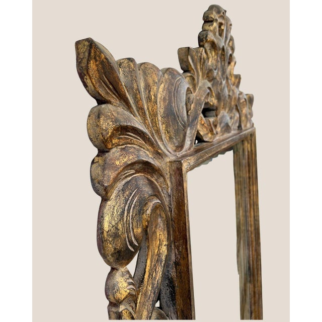 Wood 1980s Old World Mexican Hacienda Collection: Console Table With Monumental Mirror & Decorative Corbels, 5 Pieces For Sale - Image 7 of 18