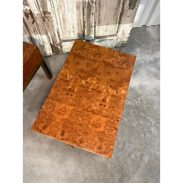 Wood Tables by Guy Lefèvre for Maison Jansen, 1970, Set of 2 For Sale - Image 7 of 14