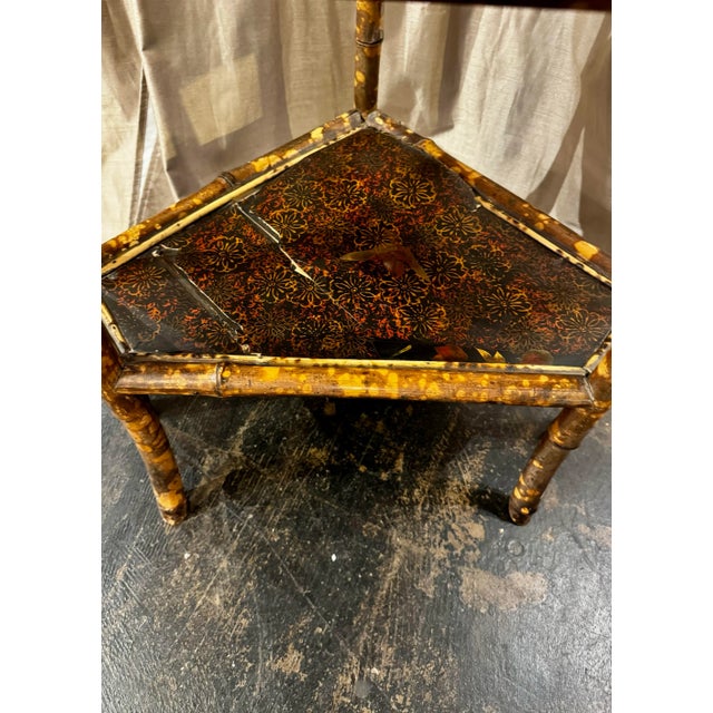 Wood Napoleon III Bamboo Etagere For Sale - Image 7 of 8