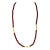 1980s 14k Gold Rhodolite Garnet Gemstone With Cultured Pearls 18" For Sale