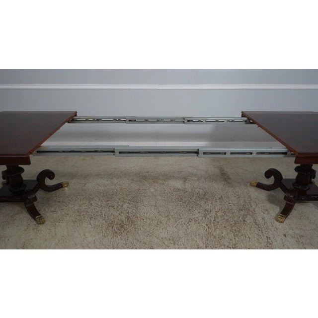 Brown Councill Craftsmen Regency Style Mahogany Dining Room Table For Sale - Image 8 of 12