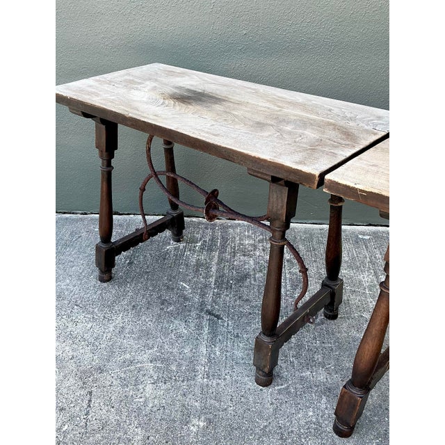 Vintage 19th Century Side Tables - A Pair For Sale - Image 10 of 12
