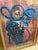 Abstract 1970s Peter Keil Abstract Blue Jazz Portrait Painting For Sale - Image 3 of 6