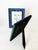 Blue Velvet and Glass Frames, France, 1990, Set of 2 For Sale - Image 11 of 12