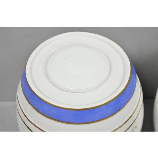 Antique Loftus London English Victorian Porcelain Spirits Whisky Barrels - Pair For Sale - Image 9 of 18