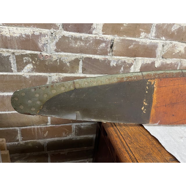 Vintage Wooden Airplane Propeller For Sale - Image 4 of 7
