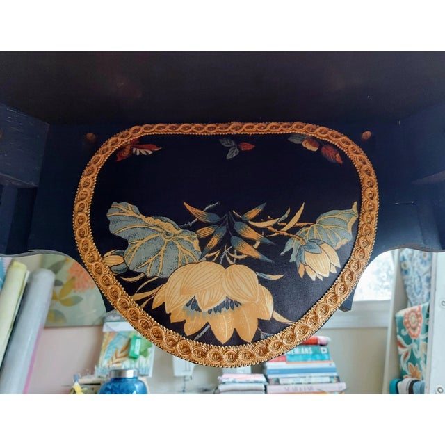 Art Nouveau Leather Topped Bench With Button Detail For Sale - Image 9 of 12