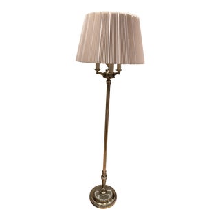 Vintage 1980s Stiffel Brass Floor Lamp For Sale