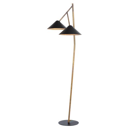 Black Raw Brass Grenverk Floor Lamp by Johan Carpner for Konsthantverk For Sale - Image 6 of 6