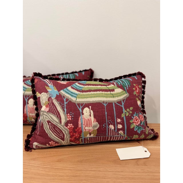 Based on a document from the 1950s and rendered in sublime color combinations, this take on traditional chinoiserie is a...