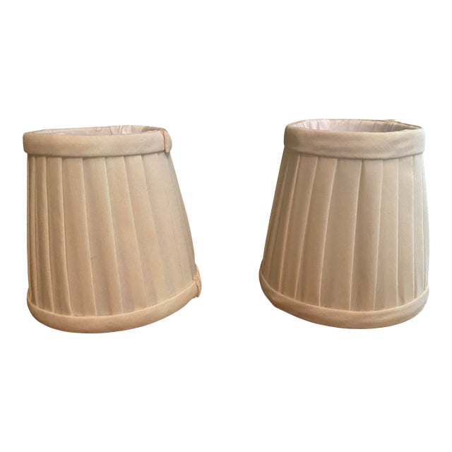 Silk Lampshades - A Pair For Sale