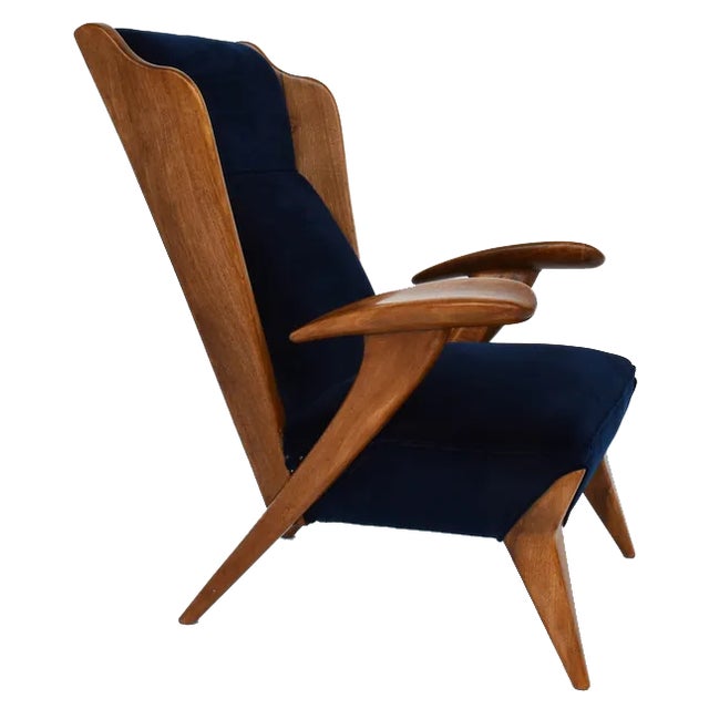 Triennale Armchair by Guglielmo Pecorini, Italy, 1948 For Sale