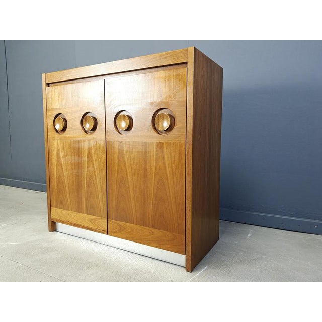 1970s Vintage Brutalist Bar Cabinet, 1970s For Sale - Image 5 of 12