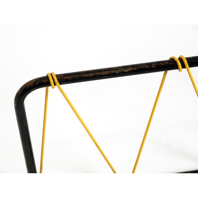 Mid-Century Modern French Metal Wall-Mounted Coat Rack with Shelf and Mirror, 1950s For Sale - Image 14 of 18