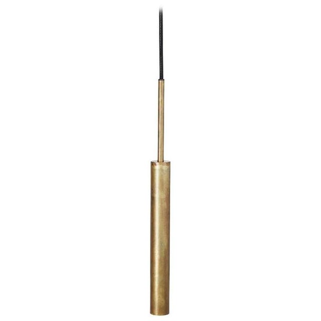 Johan Carpner Stav 1 Raw Brass Ceiling Lamp by Konsthantverk For Sale - Image 4 of 4
