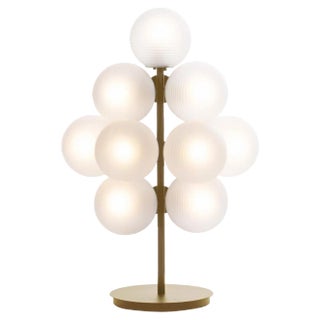 Small Transparent Acetate Champagne Stellar Grape Floor Light by Pulpo For Sale