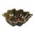 Late 20th Century Glazed Ceramic Olive Green Leaf Shaped Roscher Serving Bowl For Sale