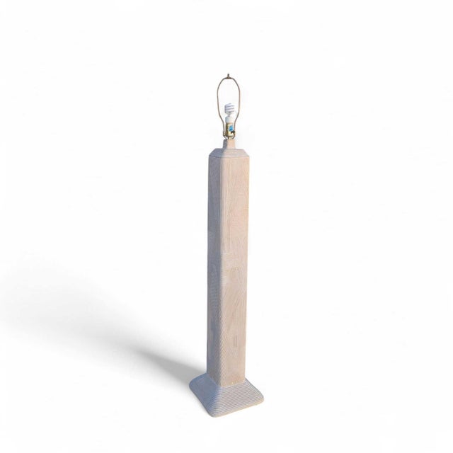 1980s Postmodern Plaster Floor Lamp by Dynasty Gallery For Sale - Image 18 of 18