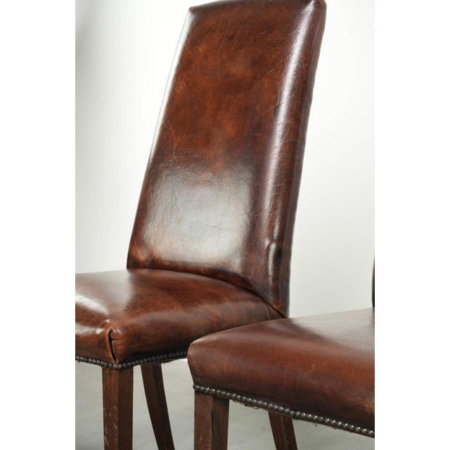Vintage Sheepskin Dining Chairs, Set of 6 For Sale - Image 14 of 18