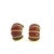 Metal Late 20th Century Pair of Seaman Schepps 18k Yellow Gold Carved Translucent Amber Shrimp Earclips For Sale - Image 7 of 9