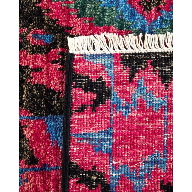 2000 - 2009 Modern Hand Knotted Area Rug, Purple - 4' 1" x 5' 9" For Sale - Image 5 of 9