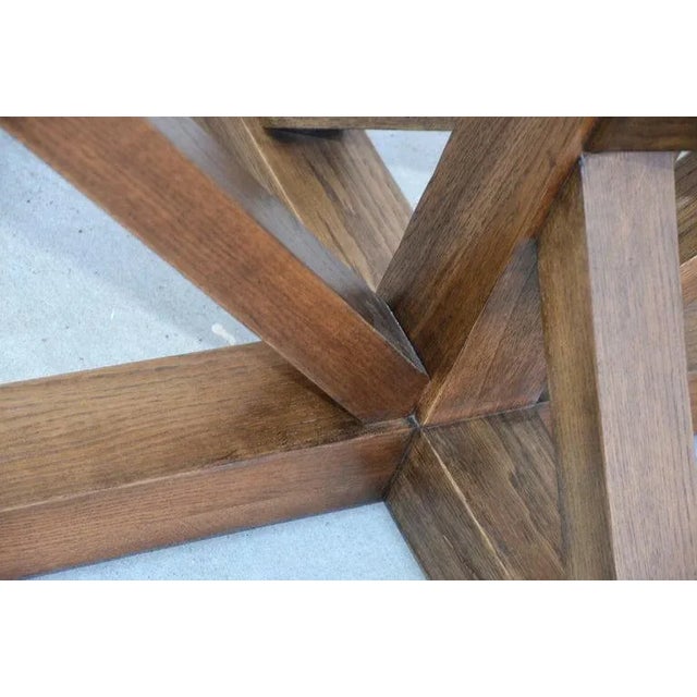 Arts and Crafts Ellipse Pedestal Dining Table For Sale - Image 10 of 12