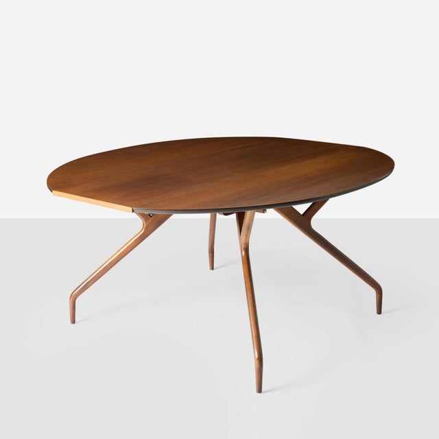 Wood 1960s Edward Frank Dining Table For Sale - Image 7 of 12