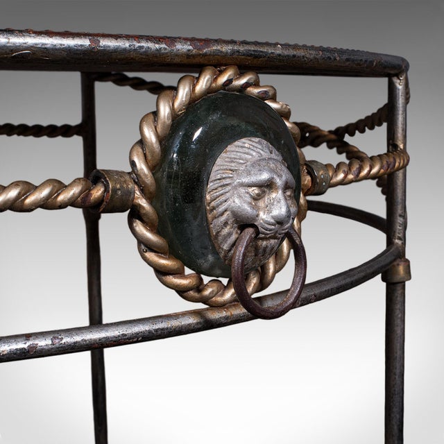 Pair of Vintage Garden Tables, French, Cast Iron, Oval, Veranda, Serving, c.1970 For Sale - Image 9 of 12