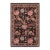 Floral 1990's Pak-Persian Black/Black Wool Rug - 3'0'' X 5'1'' For Sale