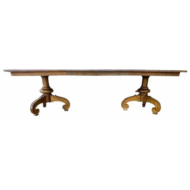 Drexel Drexel 'Velero' Spanish Style Pecan Wood 68" Extending to 104" Refectory Table From the 1960s For Sale - Image 4 of 8