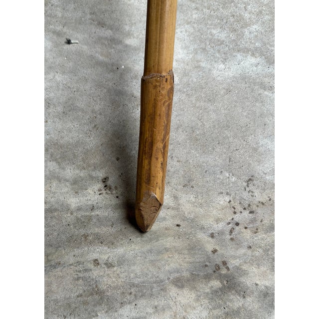 Vintage Bamboo Apothecary Garden Foraging Basket Cane For Sale In Houston - Image 6 of 7