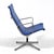 Pair of Eames Aluminum Group Lounge Chairs by Herman Miller Blue For Sale - Image 10 of 13