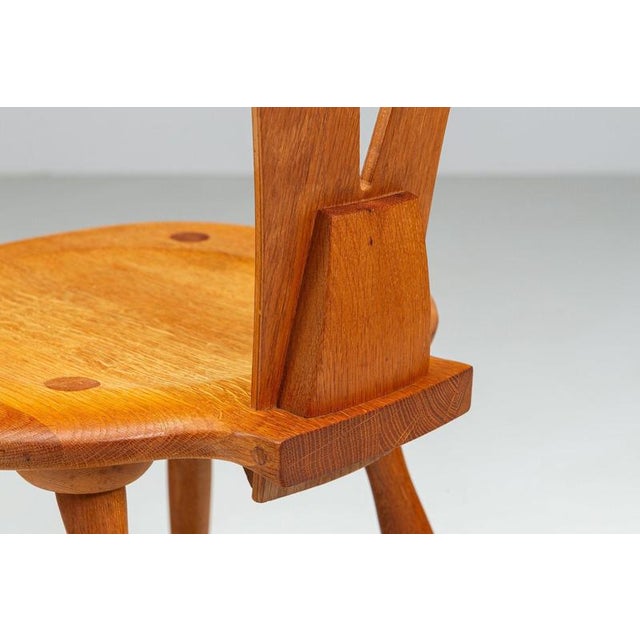 Vintage Scandinavian Dining Chairs in Oak, Sweden, 1960, Set of 4 For Sale - Image 12 of 14
