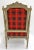 Red Pair of Antique Carved Red Tartan Armchairs For Sale - Image 8 of 13