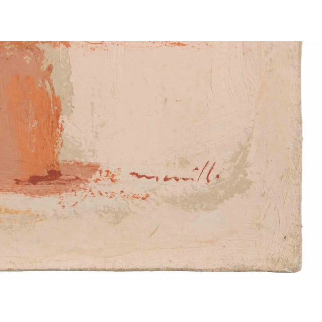 Modern Franco Marzilli, View of Rome, Oil Painting, 1970s For Sale - Image 3 of 6