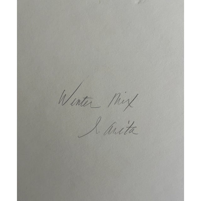 Paint Vintage Itsu Arita Watercolor Painting Trees in the Forest Framed Signed Art For Sale - Image 7 of 9