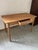 Farmhouse Table with Drawer in Wood For Sale - Image 4 of 6