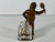 Antique Bronzed Spelter Ivorine Celluloid Sporting Tennis Figural Inkwell For Sale - Image 6 of 10