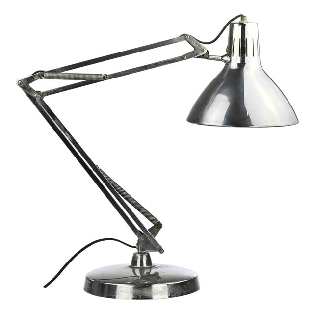 Adjustable Table Lamp in Chromed Metal, Italy, 1970s For Sale
