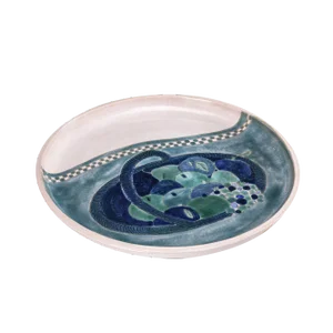 Round Ceramic Dish by Robert & Jean Cloutier, 1960s