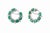 Metal 13.04 Carats Natural Zambian Emerald and 2.25 Carats Diamond Earring in 14k Gold For Sale - Image 7 of 8