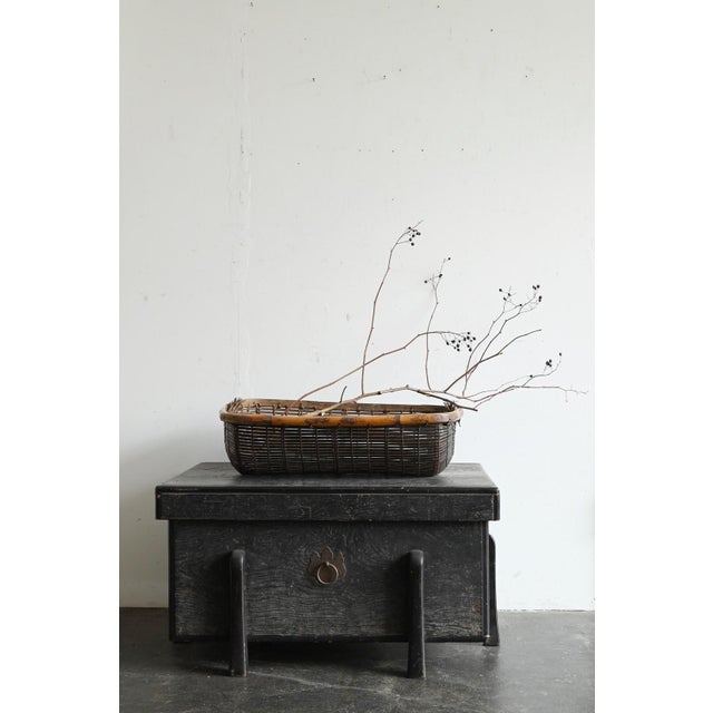 Mid 20th Century Old Southeast Asian Basket / Bamboo and Bark Weave / Wall-Hanging Object For Sale - Image 16 of 16