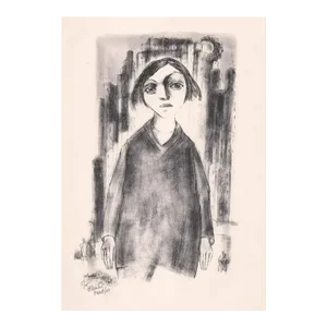 1949 Frank Kleinholz City Girl Lithograph