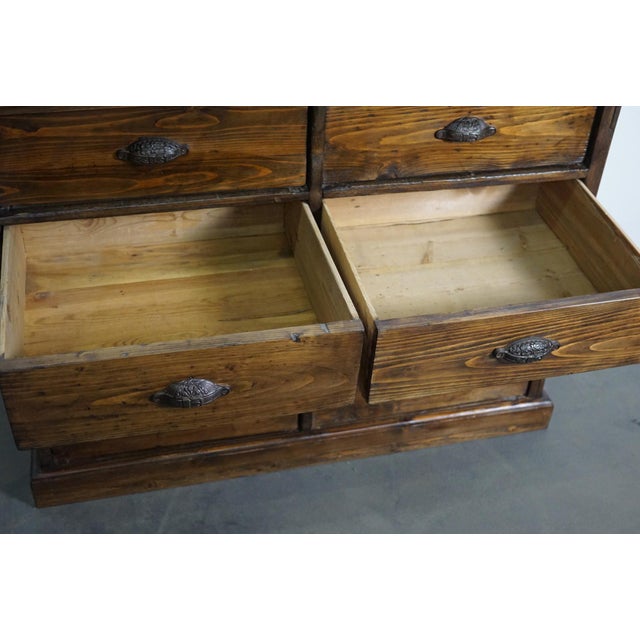 French Pine Apothecary Cabinet, 1890s For Sale - Image 15 of 18