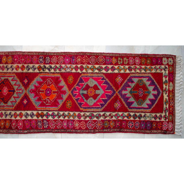 1970s Hand Knotted Kurdish Runner For Sale - Image 14 of 16