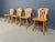 Brown Mid-Century Brutalist Dining Chairs, 1960s, Set of 4 For Sale - Image 8 of 12