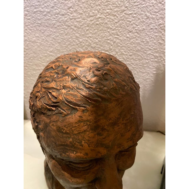 Vintage Italian Painted Chalkware Bust For Sale - Image 11 of 13